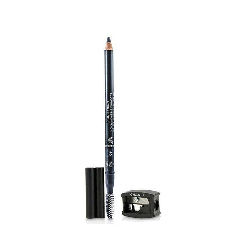 Chanel Sculpting Eyebrow Pencil - Noir Cendre 60 - Clear Plastic Case