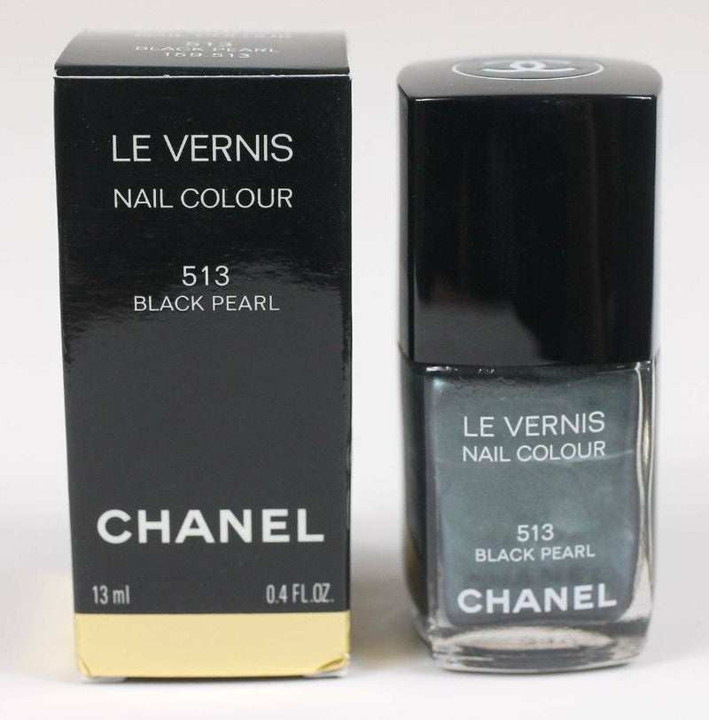Chanel Nail Polish .4 oz - Black Pearl #513